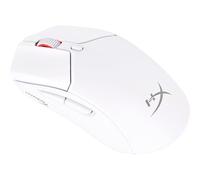 HyperX Pulsefire Haste,Mouse Gaming Senza Filo, Connettività a 2,4GHz e Bluetooth,Illuminazione RGB,6 Tasti Programmabili,26000 DPI,Resistenza fino a 100Milioni di Clic, Batteria fino a 100Ore, Bianco