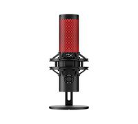 HyperX QuadCast 2, Microfono da Gaming, USB a condensatore, Antivibrazione e Antiurto, Indicatore LED, Software HyperX NGENUITY, Compatibile con PC, PS5, PS4, Mac, Switch, Nero/Rosso
