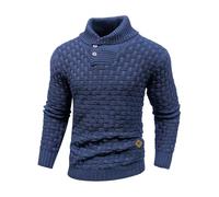 HYPESTFIT Uomo Maglione con Zip a Quarto di Dollaro con Collo a Lupetto Pullover a Manica Lunga Top Casual