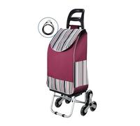HYPIQQ Carrello Spesa 3 Ruote Scale Carrellino Spesa Con Ruote Carrello Con Ruote Portatutto Spesa Trolley Spesa Con Ruote Borsa Rimovibile,Viola;