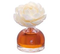 HYPNO CASA Diffusore a Bastoncini con Fiore Bianco Rosa 100ml Dolce Mandarino