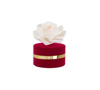 HYPNO CASA Diffusore a Bastoncini con Rosa Bianca 60ml Floccato Velluto Bordeaux
