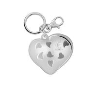 HYPNO CASA Portachiavi Profumato Cuore di Bergamotto 6x7cm Argento Metallo