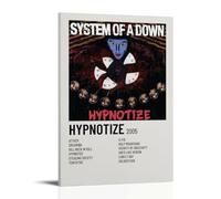 Hypnotize by System of A DownWaterproof Poster dipinto su tela decorativo adatto per ufficio, camera da letto, soggiorno, poster con cornice, stile 60 x 90 cm