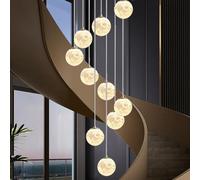 HYQJUNE Lampada A Sospensione Moderna E27 Stampa 3D Terra Lampadario Da Soggiorno Luci Pendenti Sala Da Pranzo Alberghi Ingresso Lampada Stile Futuristico Regolabile In Altezza Plafoniera(10-head)