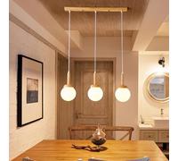 HYQJUNE Moderna Lampada A Sospensione E27 Paralumi Sferici Scale Lampadario Da Soggiorno Luci Pendenti Sala Da Pranzo Alberghi Ingresso Lampada Regolabile In Altezza Plafoniera(Luce calda,3-head)