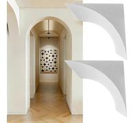 HYQOUKLR Arco Rotondo per Porta, Kit Arco in Schiuma prefabbricato da 2 Pezzi, Bianco, Dimensioni Multiple(15x50x50cm)
