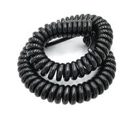 HYQOUKLR Cavo a Spirale telescopico, Cavo a Molla, Cavo di Alimentazione a Spirale a 2 conduttori 14/17/20/24 AWG 2,5-7,5 Metri Bobina telescopica Retrattile(2 Core 24AWG,Line Length 2.5meter)