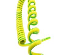 HYQOUKLR Cavo a Spirale telescopico, Cavo a Molla, Cavo di Alimentazione Estensibile a Spirale a 1 Nucleo, Cavo telescopico 13-20AWG, Bobina Retrattile da 0,2-5 m(1 Core 18AWG Length 1 Meters)