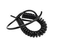 HYQOUKLR Cavo a Spirale telescopico, Cavo a Molla, Cavo di prolunga a Spirale Retrattile a Molla 1,5-5 m 2-8 conduttori 15-24 AWG(Stretch 2.5m,6 Core 17AWG)