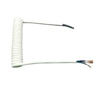 HYQOUKLR Cavo a Spirale telescopico, Cavo a Molla, Cavo di prolunga di Alimentazione a Spirale Retrattile a 3 conduttori da 1,5 mm², Diverse Dimensioni(Stretch 2.5 Meters)