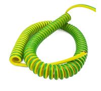 HYQOUKLR Cavo a Spirale telescopico, Cavo a Molla, Cavo di prolunga Estensibile a Spirale Retrattile a Molla for impieghi gravosi, Filo 7-20 AWG, 8-15 Metri(Spring Wire 7 Awg,Stretch 15 Meter)