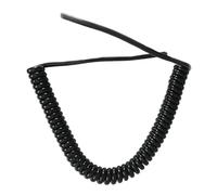 HYQOUKLR Cavo a Spirale telescopico, Cavo a Molla, Cavo di Rete a 8 conduttori 24AWG con sensore Domestico, Filo a Spirale a Molla, Cavo Retrattile Nero, Elastico (1-15) m(Strecth 12 Meter)