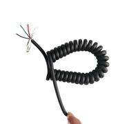 HYQOUKLR Cavo a Spirale telescopico, Cavo a Molla, Cavo schermato telescopico a Spirale a 6 conduttori 22AWG, Filo Elastico (1-10) Metri(Stretch 6 Meter)