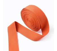 HYQOUKLR Cinghie Resistenti, Cinghie Piatte, Nastro di Cotone for Cucito Fai da Te, Multicolore, 20-38 mm, 5 Metri, 1,3 mm(Orange,32mm)