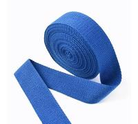 HYQOUKLR Cinghie Resistenti, Cinghie Piatte, Nastro di Cotone for Cucito Fai da Te, Multicolore, 20-38 mm, 5 Metri, 1,3 mm(RoyalBlue,20mm)
