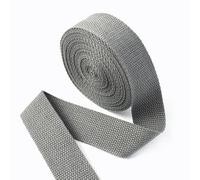 HYQOUKLR Cinghie Resistenti, Cinghie Piatte, Nastro di Cotone for Cucito Fai da Te, Multicolore, 20-38 mm, 5 Metri, 1,3 mm(Darkgray,25mm)