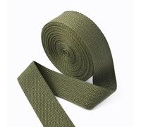 HYQOUKLR Cinghie Resistenti, Cinghie Piatte, Nastro di Cotone for Cucito Fai da Te, Multicolore, 20-38 mm, 5 Metri, 1,3 mm(Green01,25mm)