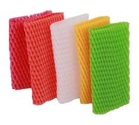 HYQOUKLR Copertura Protettiva Antiurto, 250 Pezzi Antiurto Elastico anticollisione Schiuma Rete Uova Verdura Proteggere imballaggio Sacchetto a Rete 14 × 7 cm(Green)