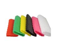 HYQOUKLR Copertura Protettiva Antiurto, 500 Pezzi di Colore Antiurto Elastico anticollisione Schiuma Rete Uova Verdura Proteggere imballaggio(Black)
