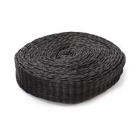 HYQOUKLR Copertura Protettiva Antiurto, 9cmx20m Set di Maniche in Schiuma for Frutta Colorata Tasca Rotolo Lungo Protezione Antiurto(Black)