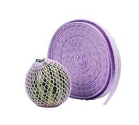 HYQOUKLR Copertura Protettiva Antiurto, Set di Maniche in Rete di Schiuma Colorata for Frutta, Tasca, Rotolo Lungo, Protezione Antiurto, imballaggio(Purple,9cmx27m)