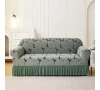 HYQOUKLR copridivano a L, regalo per il papà, Copridivano elastico in seersucker for soggiorno 1, 2, 3 e 4 posti(8,1-Seater-90-140cm)