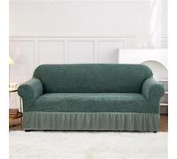 HYQOUKLR copridivano a L, regalo per il papà, Copridivano in jacquard seersucker a pieghe for 1/2/3/4 posti(En8,4-Seater-230-300cm)