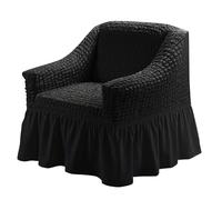 HYQOUKLR copridivano a L, regalo per il papà, Copridivano in seersucker a 1 posto, protezione for mobili, gonna elasticizzata(3)