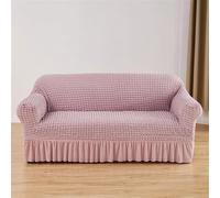 HYQOUKLR copridivano a L, regalo per il papà, Copridivano in seersucker con orlo a balze multicolore, diverse misure(Ztkjbh004,90x140cm)