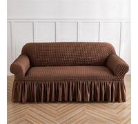 HYQOUKLR copridivano a L, regalo per il papà, Copridivano in seersucker con orlo a balze multicolore, diverse misure(Ztkjbh002,145x185cm)