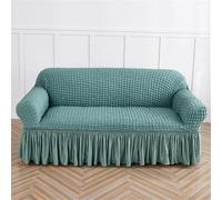 HYQOUKLR copridivano a L, regalo per il papà, Copridivano in seersucker con orlo a balze multicolore, diverse misure(Ztkjbh003,90x140cm)