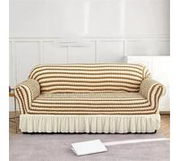 HYQOUKLR copridivano a L, regalo per il papà, Copridivano in seersucker con orlo a balze multicolore, diverse misure(Ztkjbh015,90x140cm)