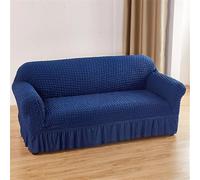 HYQOUKLR copridivano a L, regalo per il papà, Copridivano in seersucker con orlo a balze multicolore, diverse misure(Ztkjbh009,190x230cm)