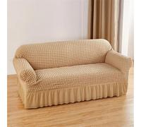 HYQOUKLR copridivano a L, regalo per il papà, Copridivano in seersucker con orlo a balze multicolore, diverse misure(Ztkjbh010,90x140cm)