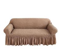 HYQOUKLR copridivano a L, regalo per il papà, Copridivano in seersucker con orlo a balze multicolore, diverse misure(Ztkjbh007,235x300cm)