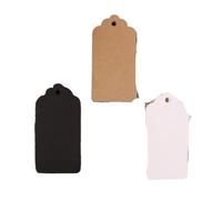 HYQOUKLR Etichette per i Prezzi dei Gioielli, Etichette for Appendere capesante in Carta Kraft Multicolore da 600 Pezzi, Regalo, Matrimonio, Natale, Bagagli Vuoti(White)