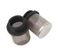 HYQOUKLR Filtro del Tubo, Filtro del Tubo di aspirazione, 2 Pezzi Filtro in Acciaio Inossidabile 304(32mm)