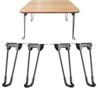 HYQOUKLR Gambe per mobili regolabili, 4 Pack Folding Furniture Legs Heavy Duty Steel Multiple Sizes 20-60cm(High: 60cm)