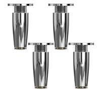 HYQOUKLR Gambe per mobili regolabili, 4pcs Tapered Metal Table Legs Screws Non-Slip Base Multicolor 8-20cm for Sofa Cabinet(Silber,8cm)