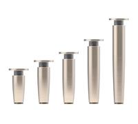 HYQOUKLR Gambe per mobili regolabili, 4pcs Tapered Metal Table Legs Screws Non-Slip Base Multicolor 8-20cm for Sofa Cabinet(Rose Gold,10cm)