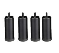 HYQOUKLR Gambe per mobili regolabili, Adjustable Aluminum Furniture Legs Multicolor Multiple Sizes M6 Screw(Black,30cm/11.81in)