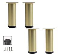 HYQOUKLR Gambe per mobili regolabili, Aluminum Coffee Table Legs Multicolor 8-30cm Fur Feet With 8mm Screw Floor Protector(Golden,30cm/11.8in)
