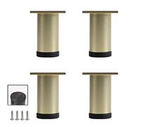 HYQOUKLR Gambe per mobili regolabili, Aluminum Coffee Table Legs Multicolor 8-30cm Fur Feet With 8mm Screw Floor Protector(Golden,15cm/5.9in)