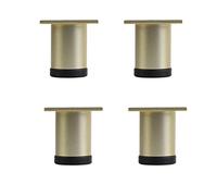 HYQOUKLR Gambe per mobili regolabili, Aluminum Coffee Table Legs Multicolor 8-30cm Fur Feet With 8mm Screw Floor Protector(Golden,8cm/3.15in)