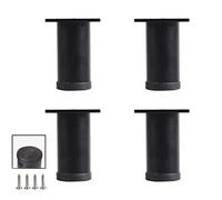 HYQOUKLR Gambe per mobili regolabili, Aluminum Coffee Table Legs Multicolor 8-30cm Fur Feet With 8mm Screw Floor Protector(Black,12cm/4.7in)
