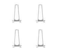 HYQOUKLR Gambe per mobili regolabili, Foldable Metal Hairpin Legs 20-50cm Black and White for Table(Weiß,42cm(16.5in))