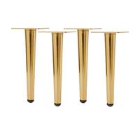 HYQOUKLR Gambe per mobili regolabili, Furniture Legs 4pcs for Sofas Cabinets Tables Multicolor Multiple Sizes 1000kg Capacity(Gold,Straight-25Cm/9.8In)