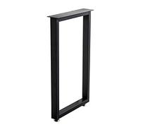 HYQOUKLR Gambe per mobili regolabili, Industrial Metal Table Legs Black Multiple Sizes DIY Replacement For Coffee Table 1/2 Packs(1 Pack,W30H40CM)