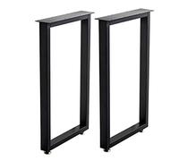 HYQOUKLR Gambe per mobili regolabili, Industrial Metal Table Legs Black Multiple Sizes DIY Replacement For Coffee Table 1/2 Packs(2pack,W30H70CM)